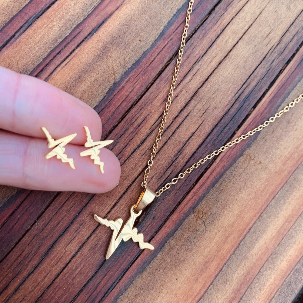 HEARTBEAT ♡ GOLD Stainless Steel GIFT SET - Picture 2 of 3